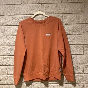 Patagonia burnt orange crew neck